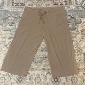Lucy Lightweight Tan Cargo Capri Pants